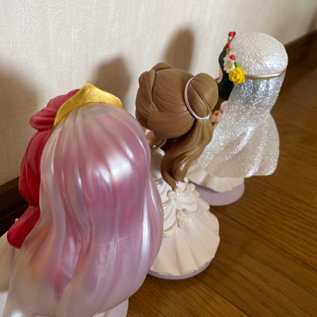 qposket プリンセス ホワイトカラー ディズニー セット ウエディング