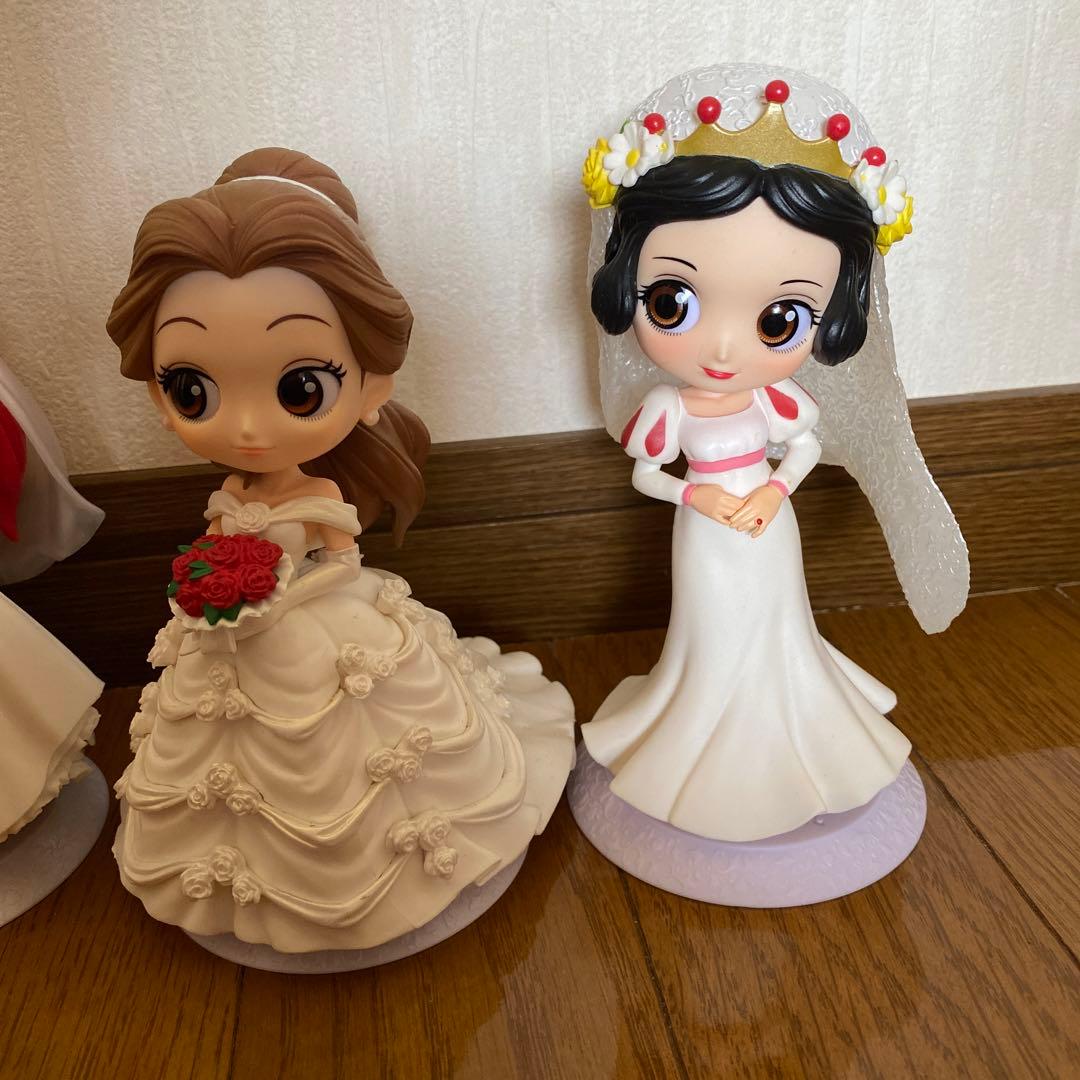 qposket プリンセス ホワイトカラー ディズニー セット ウエディング