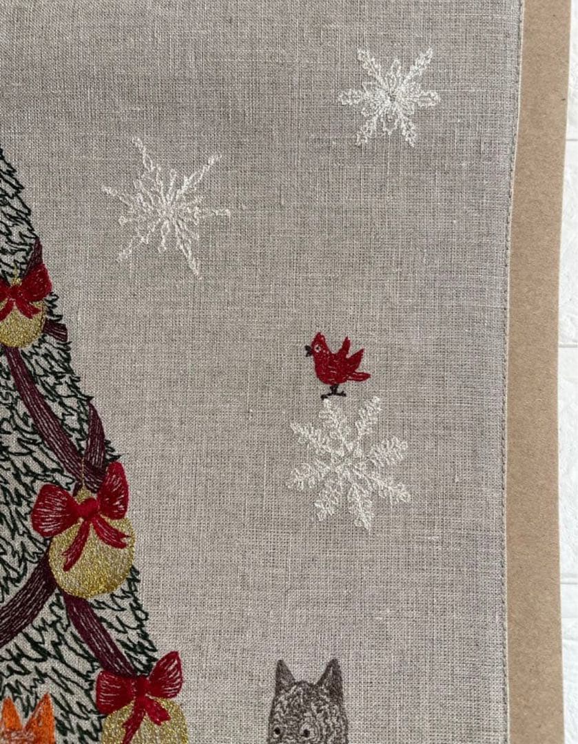 新品　コーラル＆タスク　刺繍クリスマスアート