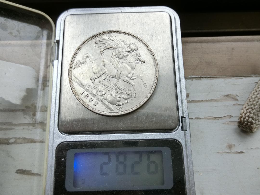 イギリス1889年 ビクトリア クラウン本物保証