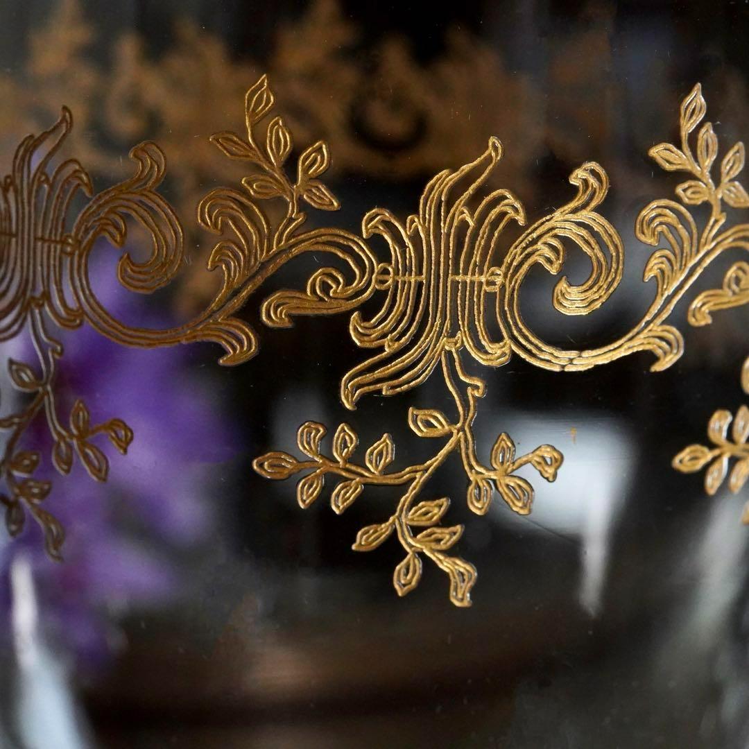 美品オールドバカラBACCARATセヴィーヌ金彩レカミエ★赤ワイングラス 1脚B