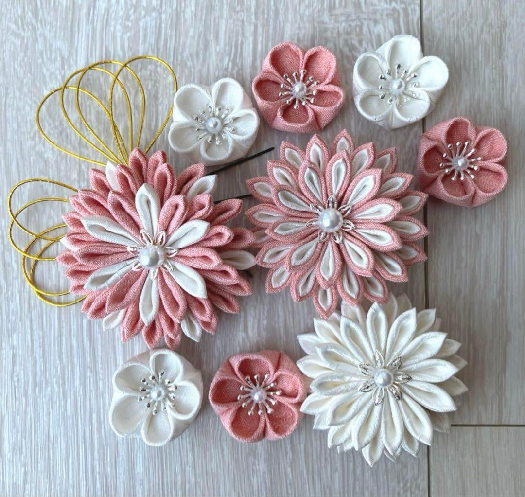 七五三フルセット　7歳　着物　四つ身　作り帯