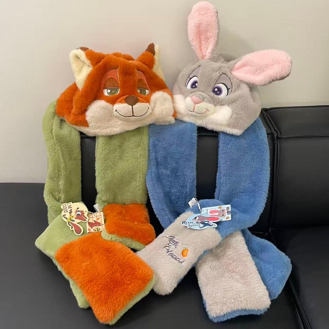 ズートピア ニック ジュディ ファンキャップ マフラー 2点セット