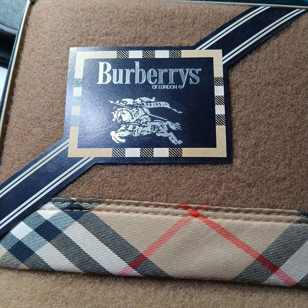 Burberrys　純毛毛布　ウール100％　ノバチェック柄　バーバリー
