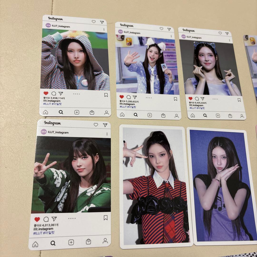 ILLIT☆アイリット☆トレカ☆カード☆ユナ☆フォト☆17枚セット