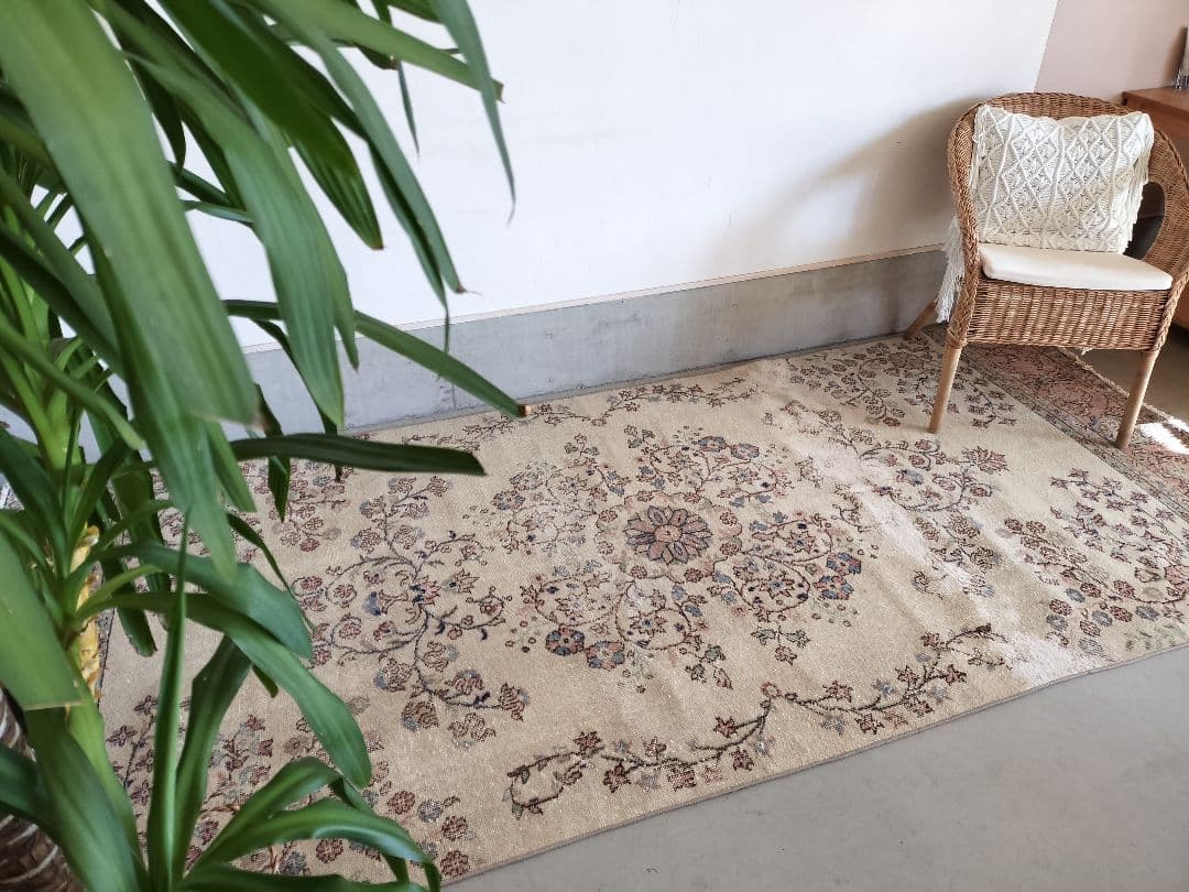 超大判/ベージュベースにパステルブルーやミントグリーン　No.743