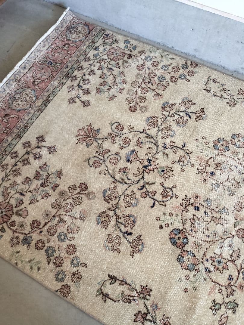 超大判/ベージュベースにパステルブルーやミントグリーン　No.743