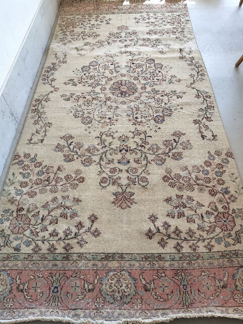 超大判/ベージュベースにパステルブルーやミントグリーン　No.743