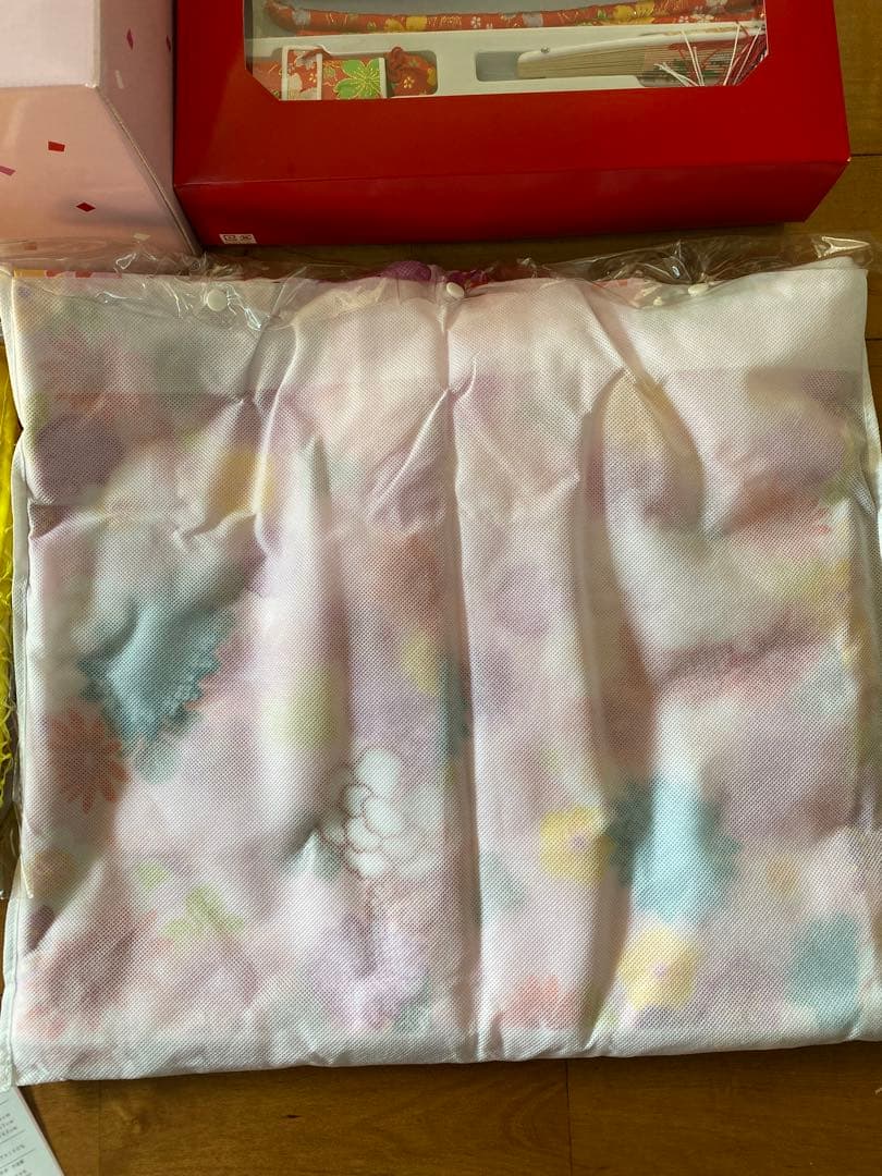 七五三　着物　7歳　女の子　四つ身着物　フルセット