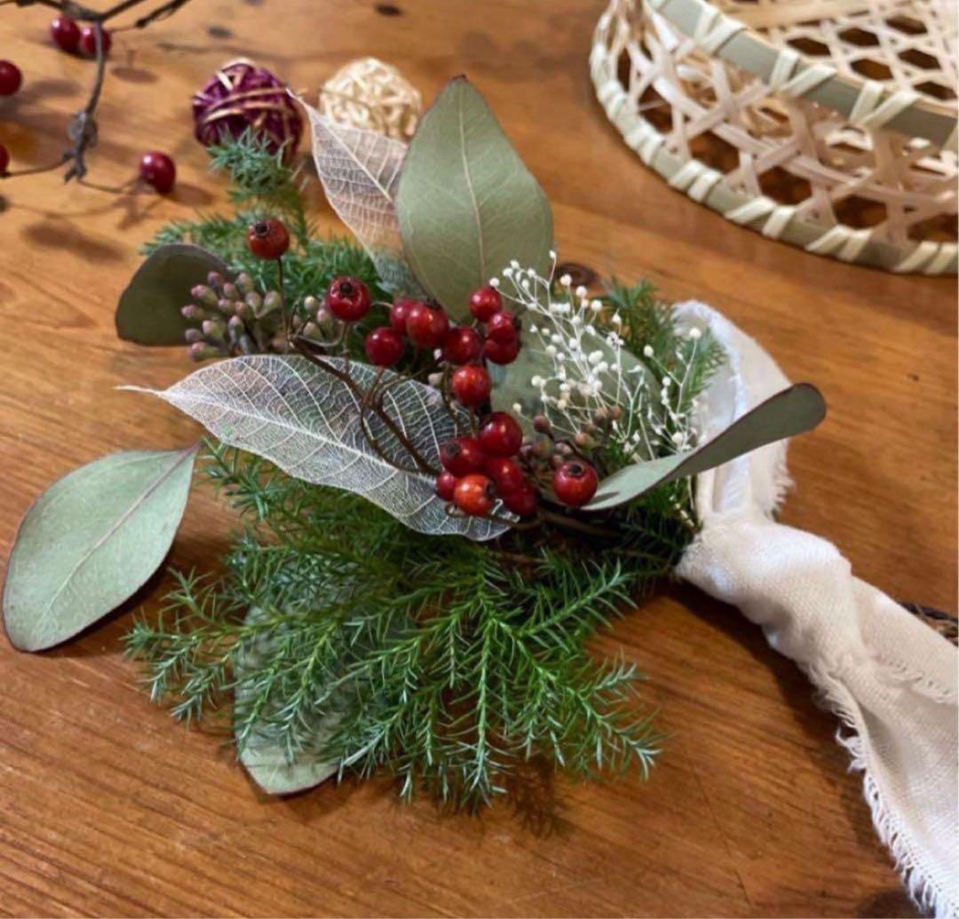 【受注制作】しめ縄　しめ飾り　お正月飾り　玄関飾り　スワッグ　ドライフラワー