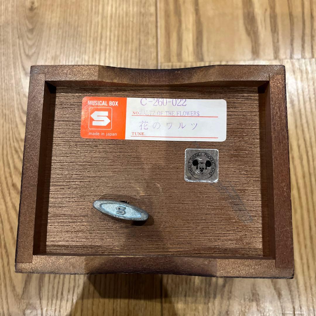 ヴィンテージ】Disney ディズニー オルゴール 小物入れ 木箱 希少