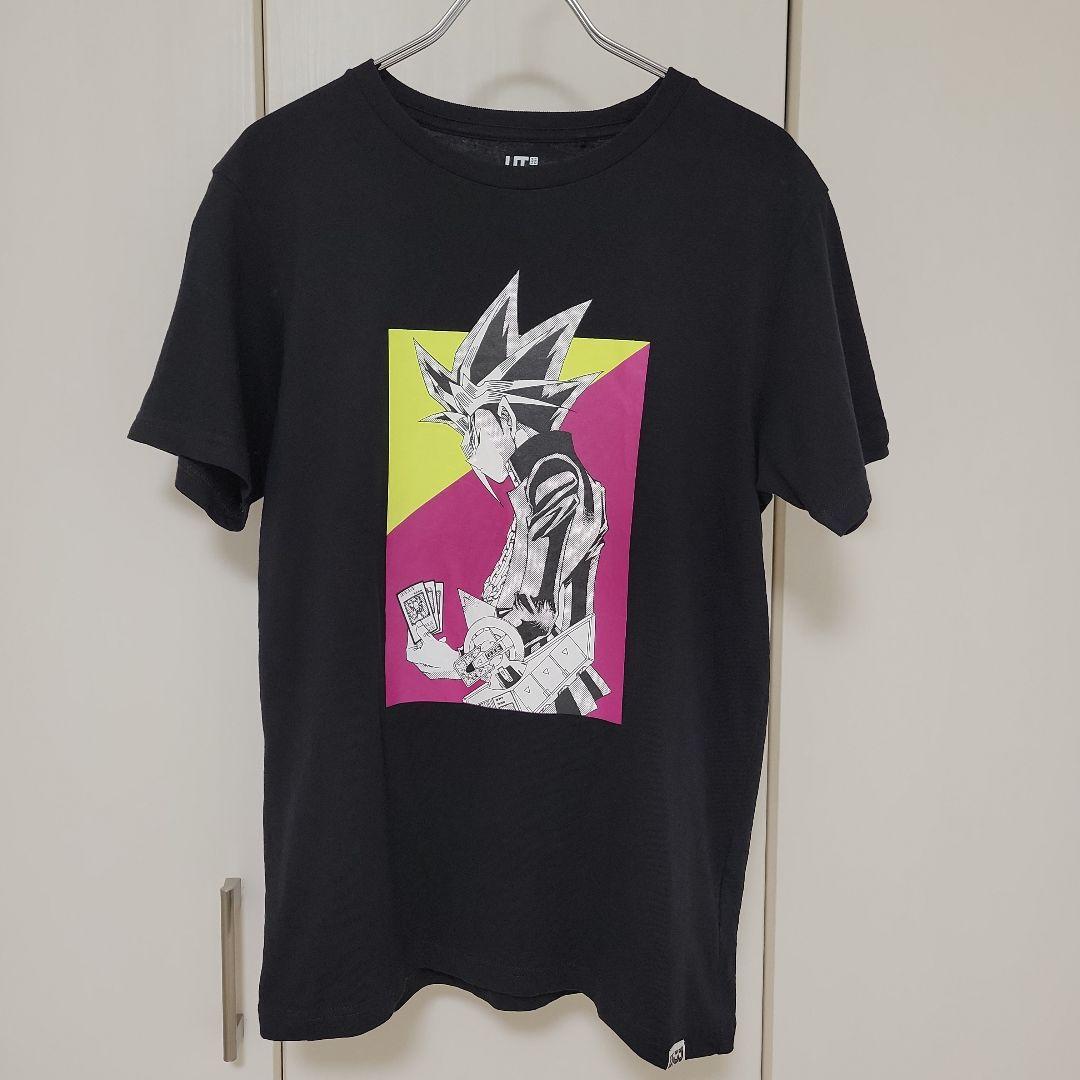 UNIQLO ユニクロ 週刊少年ジャンプ 遊戯王 武藤遊戯 Tシャツ 黒 紫 黄
