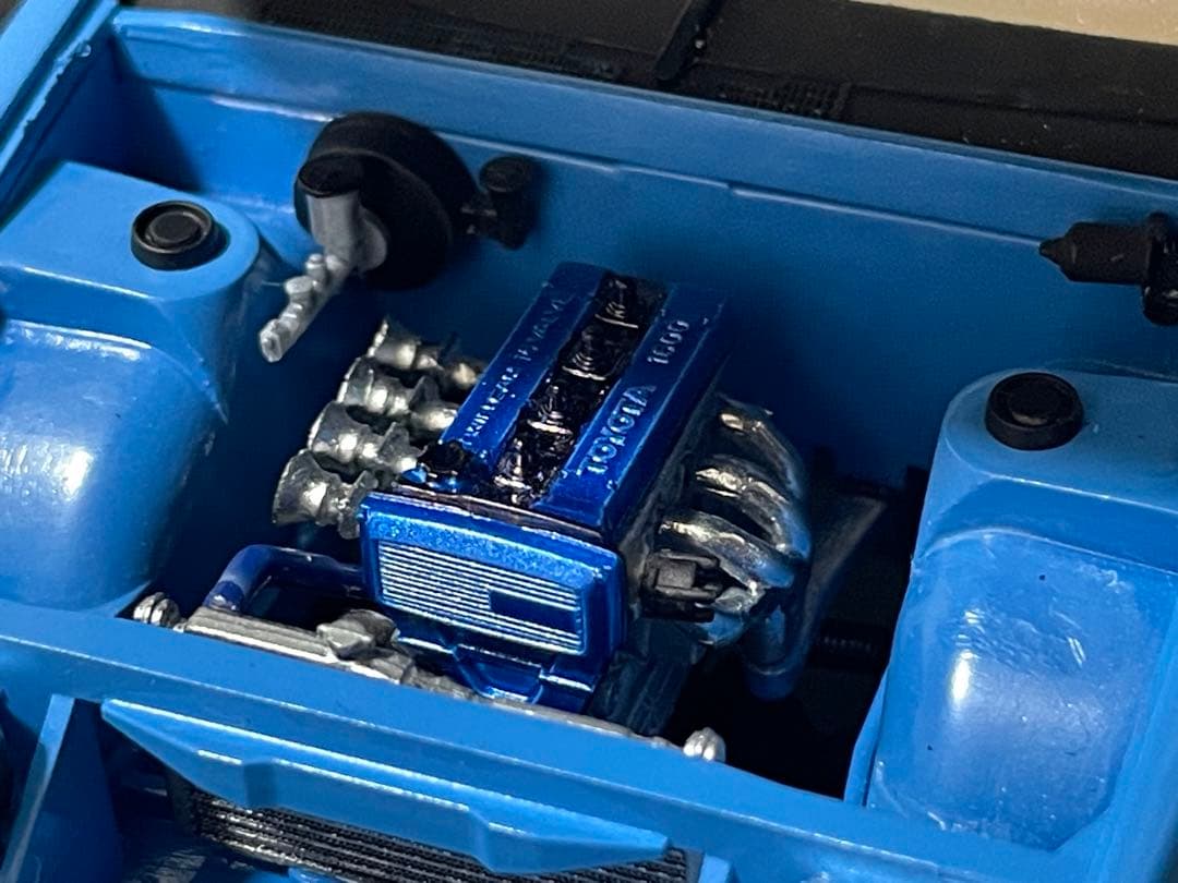 アオシマ 1/24 AE86 レビン N2 エンジン付き カスタム - メルカリ