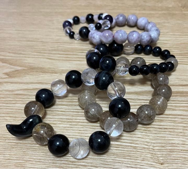 数珠　タイガーアイなど　5セット売り