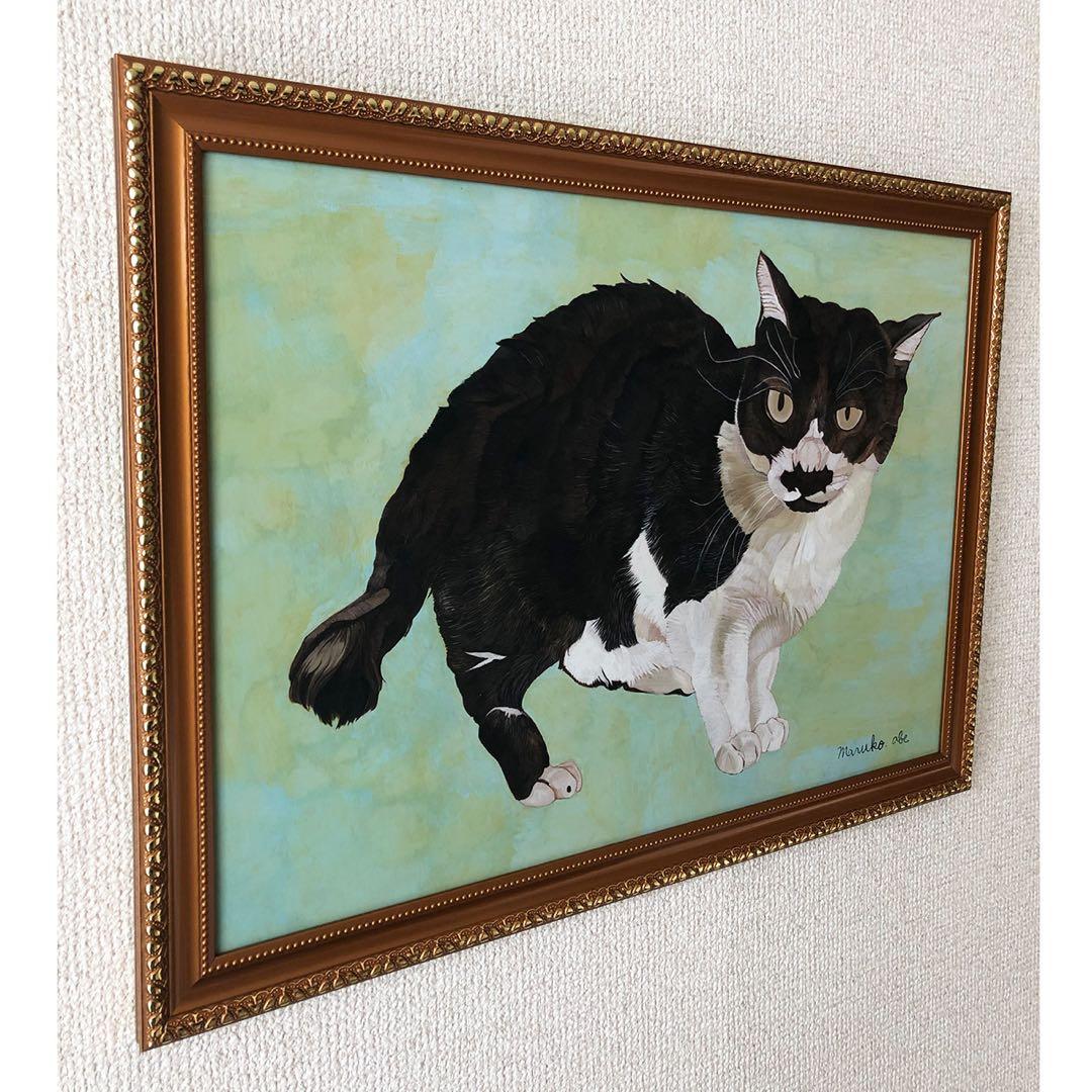 原画「ハッチ」《＋猫イラスト3枚無料プレゼント》猫イラスト - メルカリ