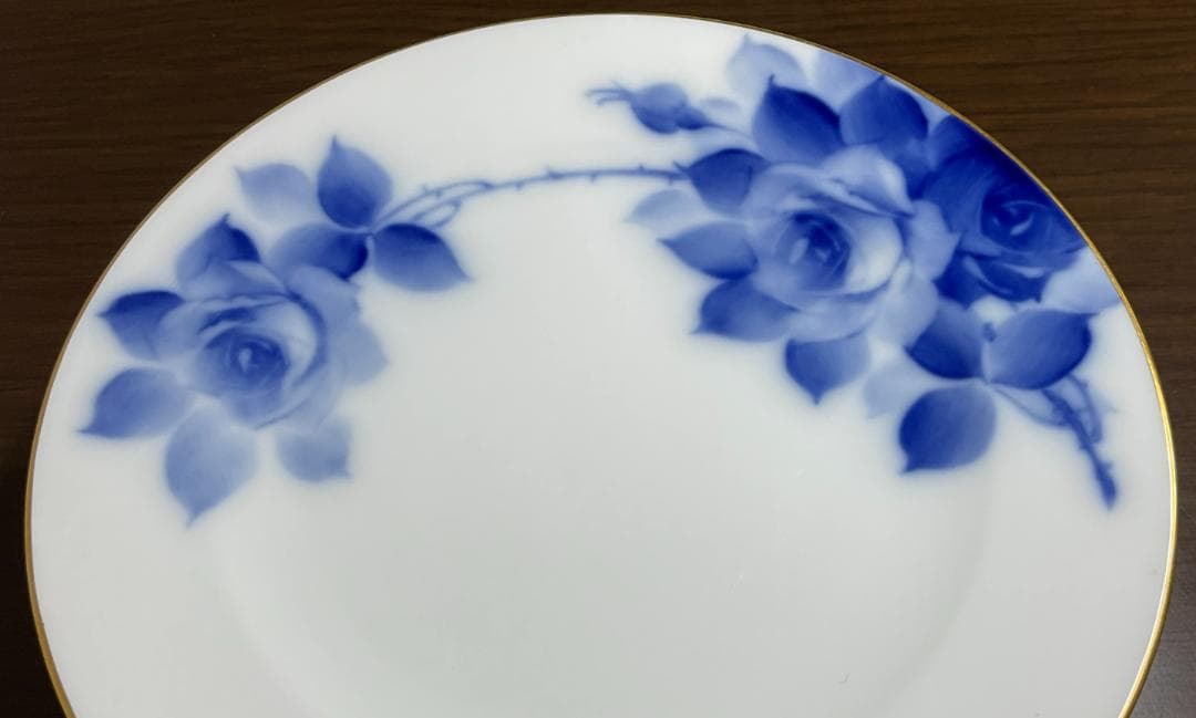 大倉陶園　OKURA 　ブルーローズ　8枚セット（美品）