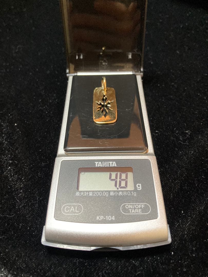 Dog Tag フレイムパターン Pendant 真鍮