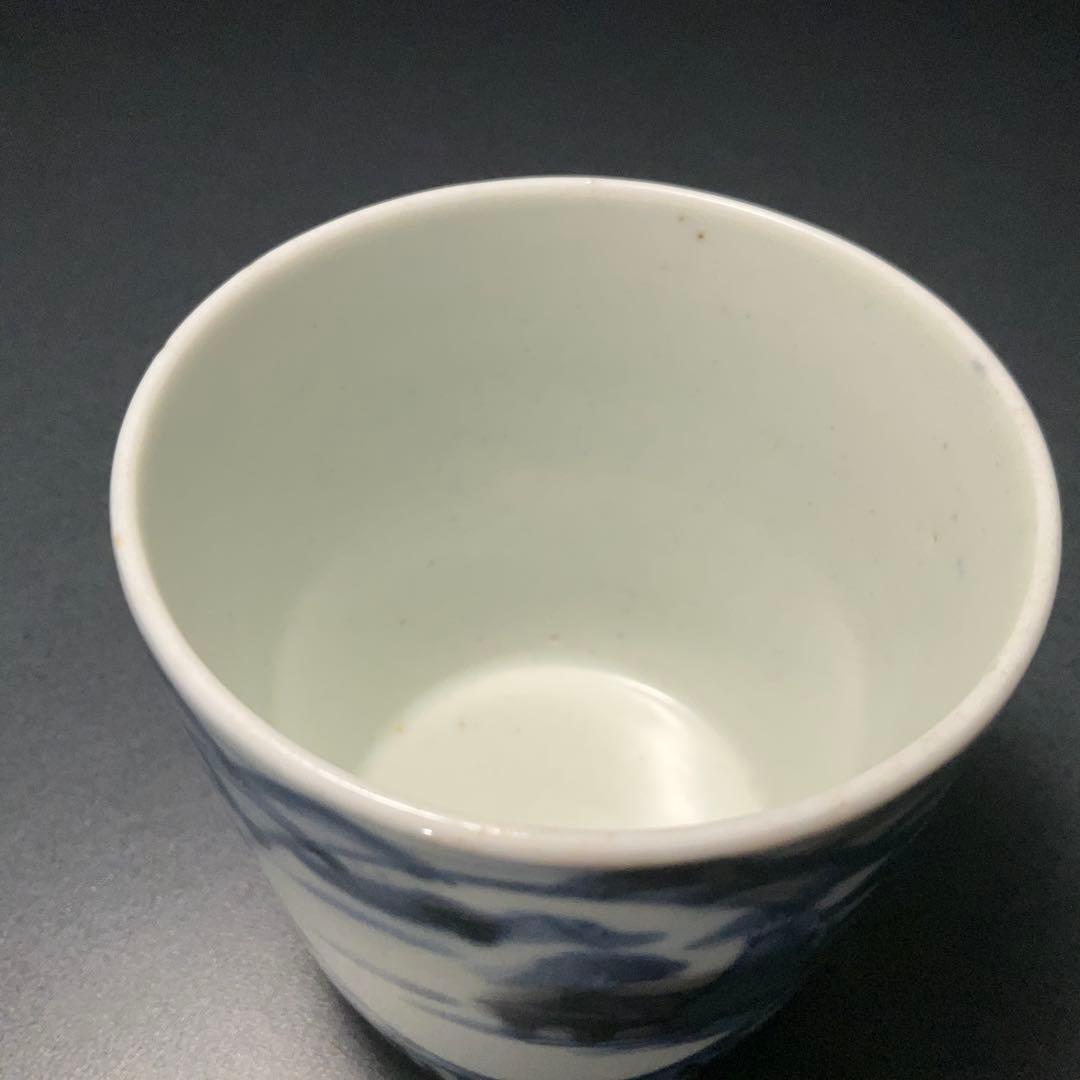伊万里染付 丸文に青海波図 蕎麦猪口 骨董 古伊万里 R1173w2ダS - メルカリ