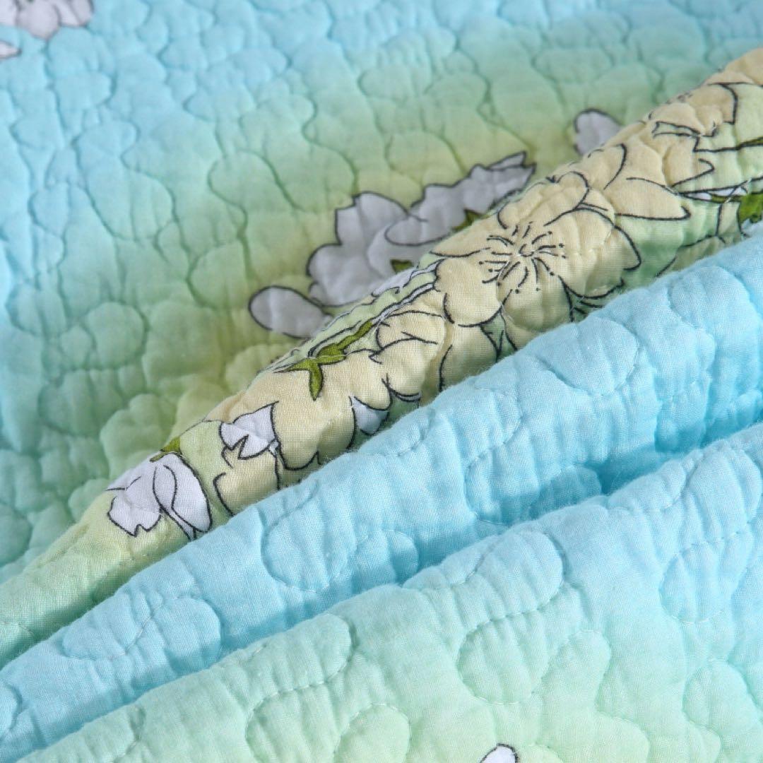 キルトベッドカバー3点セット綿マルチカバー キルティング 813