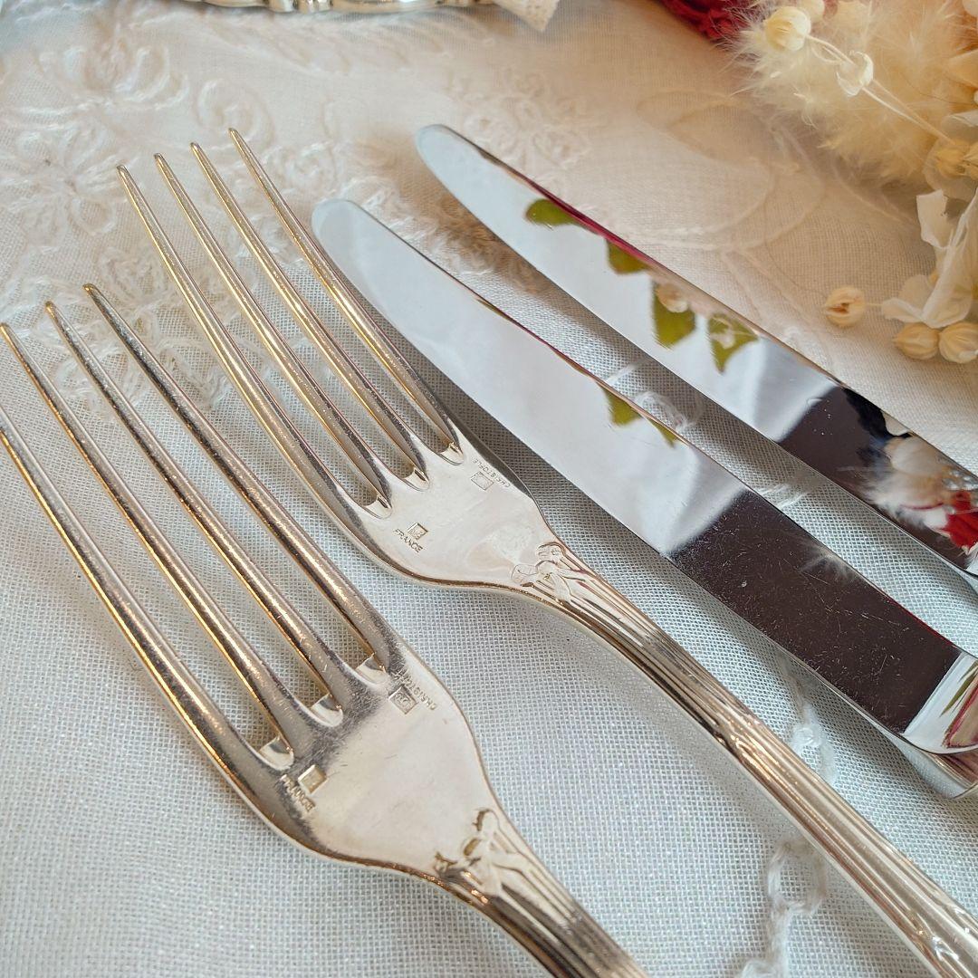 クリストフル　シルバー　カトラリーセット 4点　リュバン