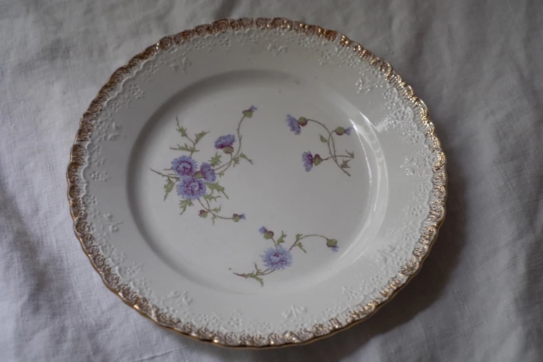 フランスアンティーク｜クレイユモントロー窯のプレート