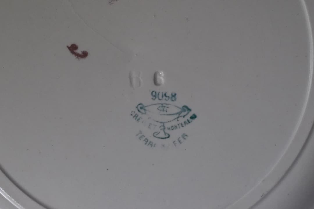 フランスアンティーク｜クレイユモントロー窯のプレート