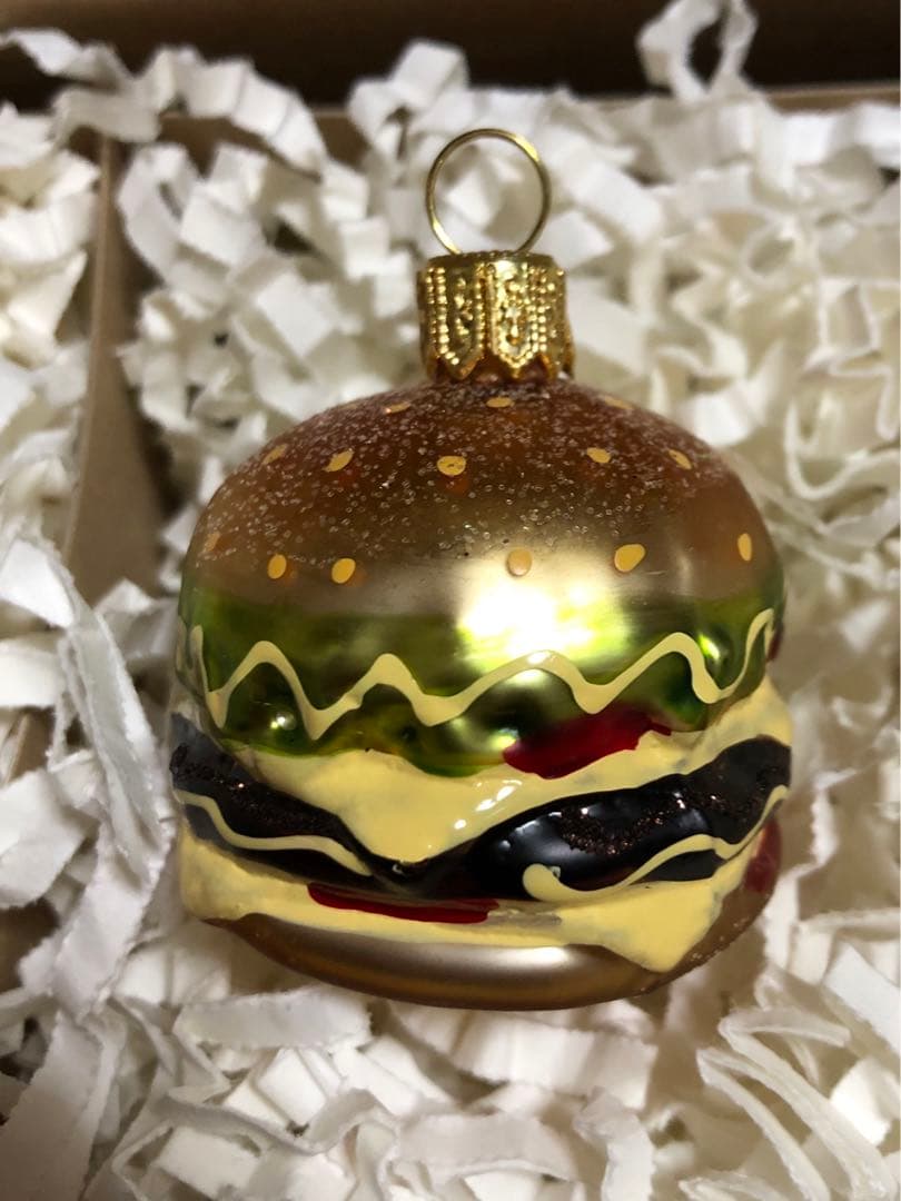 アスティエ　ガラスオーナメント チーズバーガー 新品未使用‼️