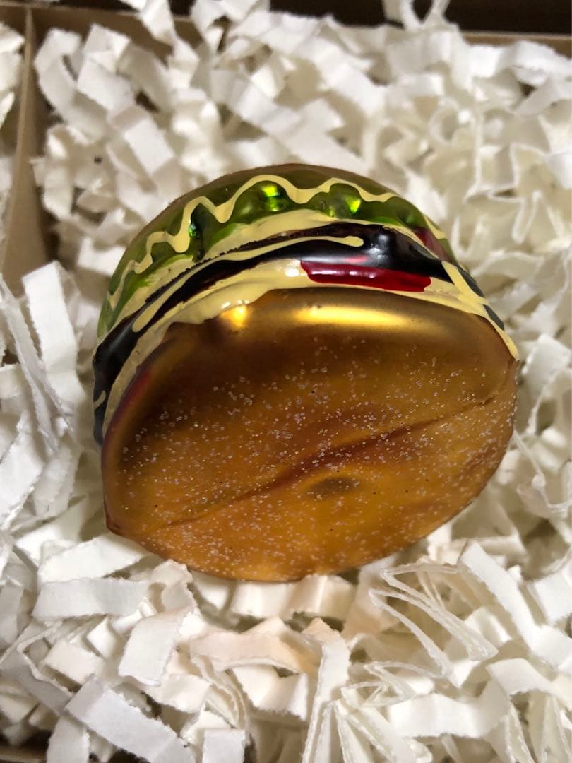 アスティエ　ガラスオーナメント チーズバーガー 新品未使用‼️