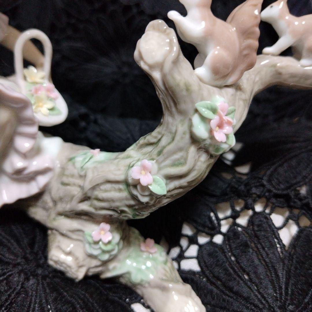 リヤドロ6140 春のお友だち（箱なし、欠けあり）