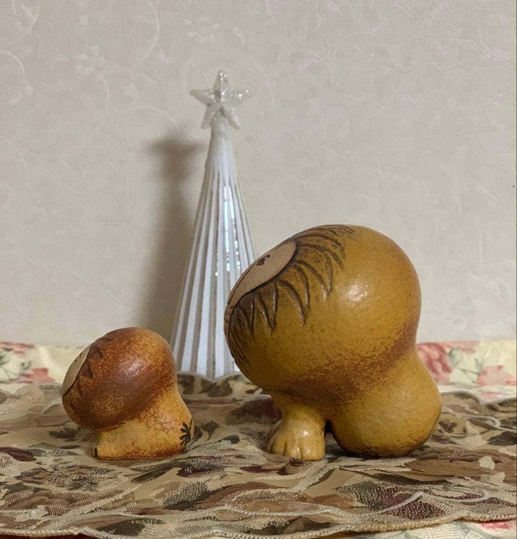 《花ページ》リサ・ラーソン【ライオン】セミミディアム・ミニ《美品》