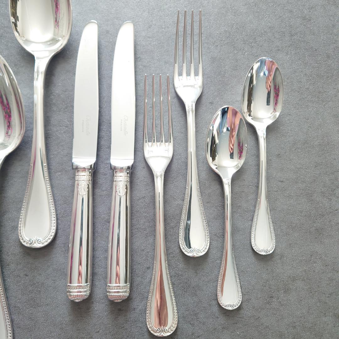 美品 クリストフル マルメゾン テーブルサイズ デザートサイズ 12点