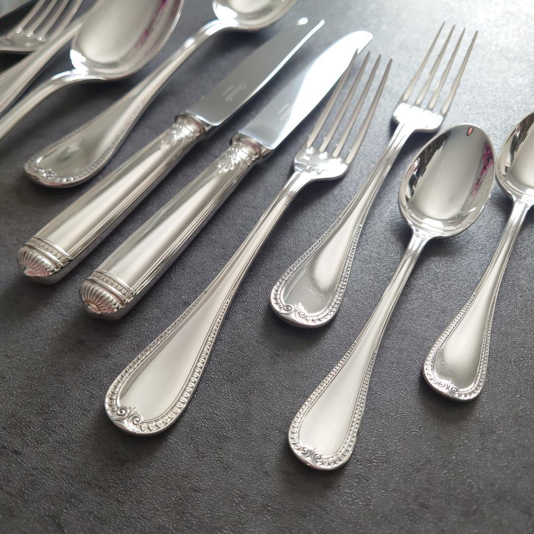 美品 クリストフル マルメゾン テーブルサイズ デザートサイズ 12点