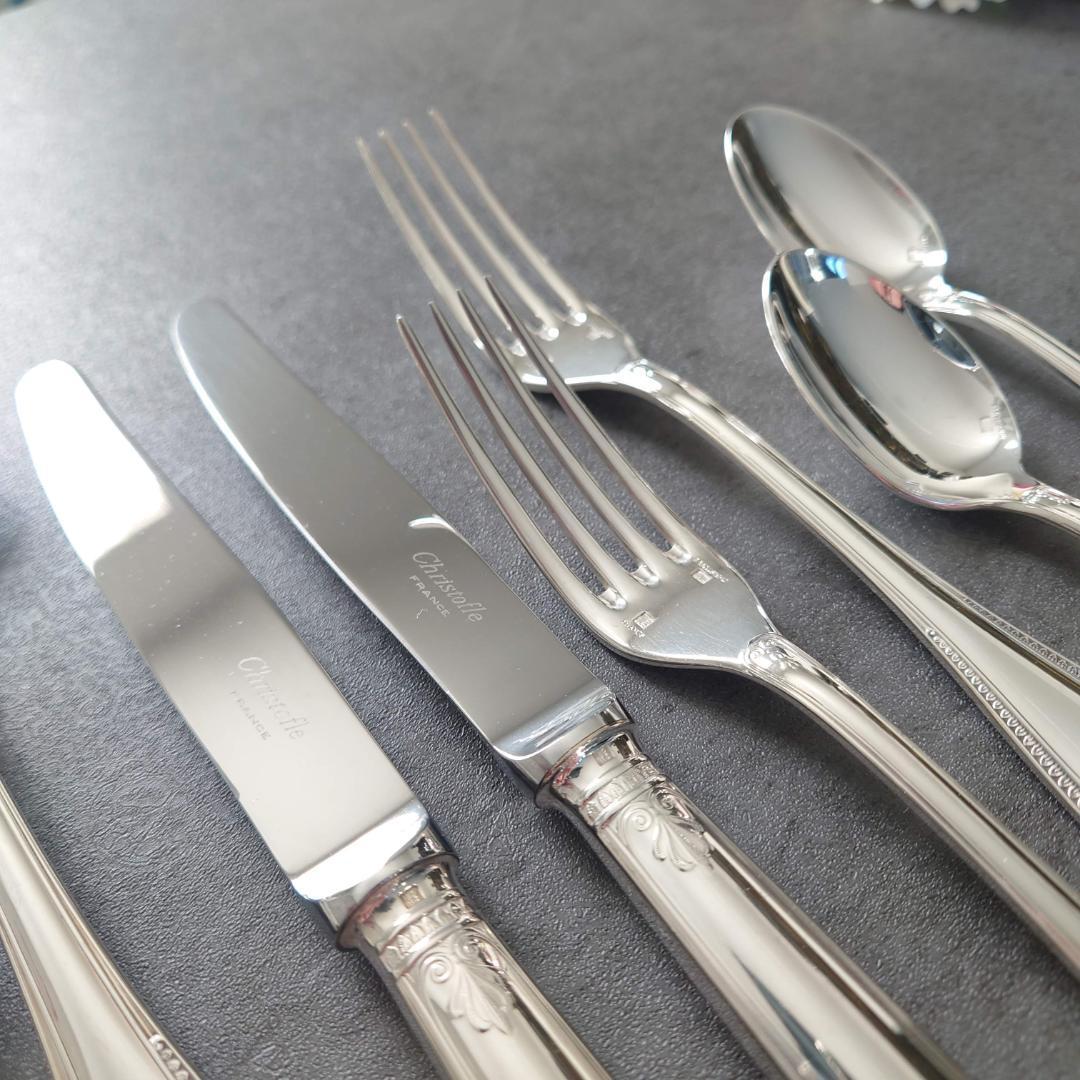 美品 クリストフル マルメゾン テーブルサイズ デザートサイズ 12点