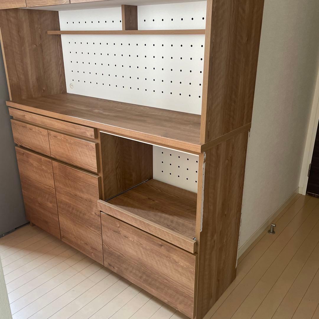 LOWYA [幅140] 食器棚 キッチン収納 カップボード