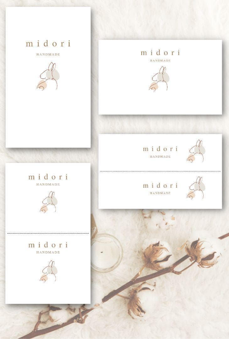 ショップカード アクセサリー台紙 サンキューカード 名刺 No.359