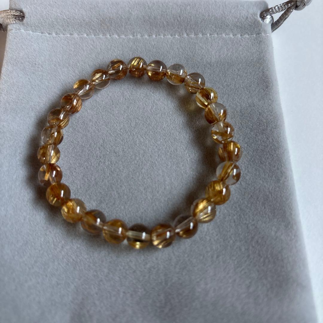 ルチルクォーツブレスレット
