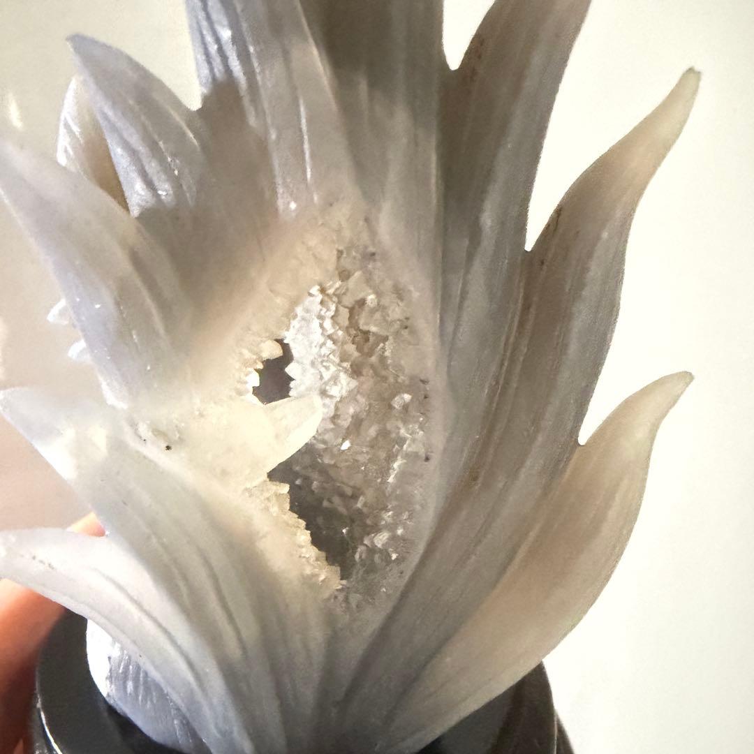 天然石　アゲート九尾の狐彫り☘︎ ݁˖.財運　パワーストーン