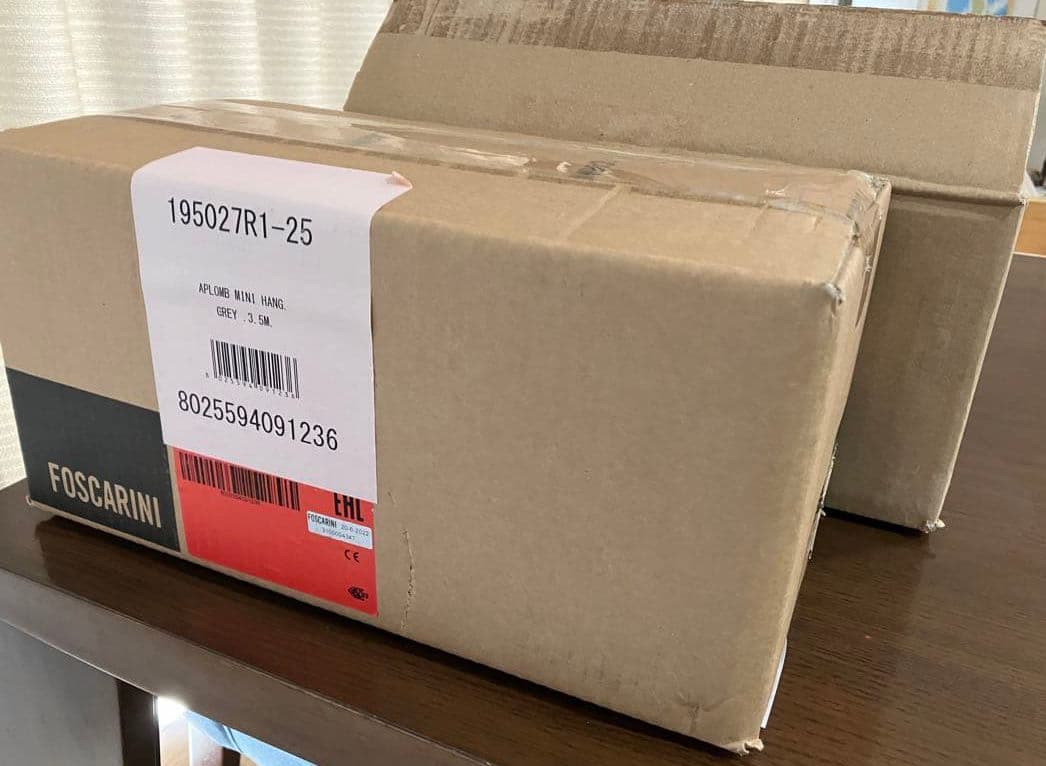 【価格改定中】ペンダントライト照明　FOSCARINI　アプロンブ　 色グレー