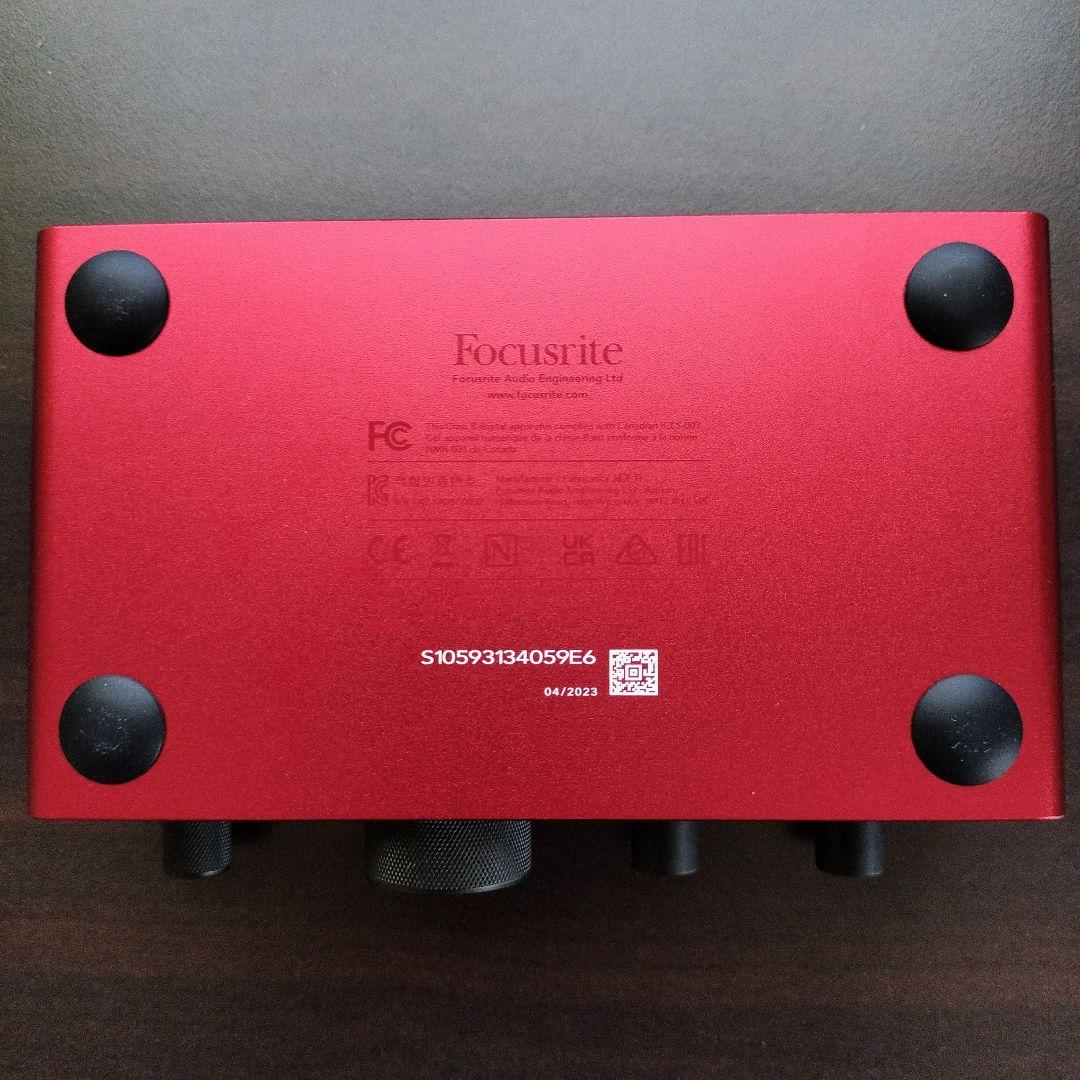 DTM・DAW Focusrite scarlett solo 4th Gen (gen4)