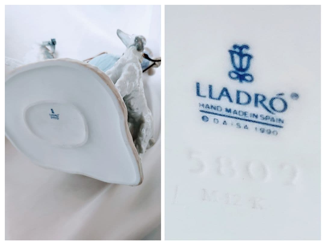 リヤドロ LLADRO【美品】フィギュリン《優雅な散歩のひととき》No.5802