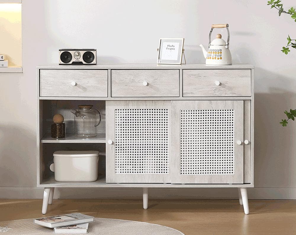 新品！超安！✨キャビネット大容量 収納棚 リビング 収納洋服 タンス おしゃれ