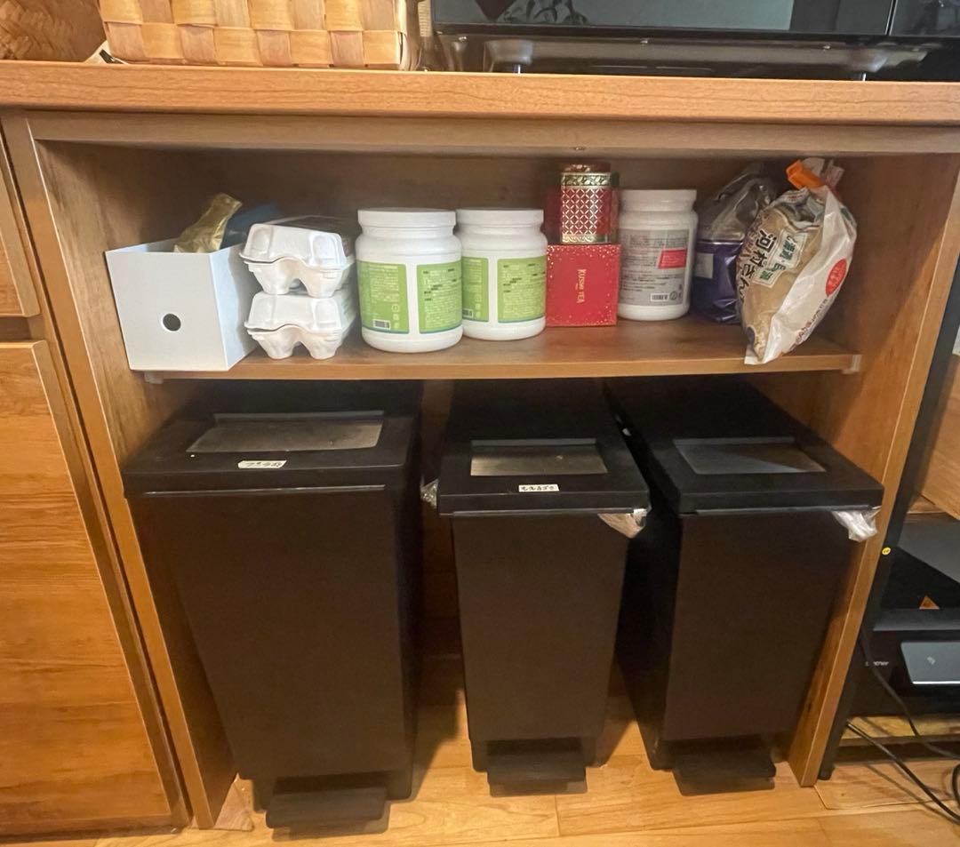 引っ越し処分！大川家具キッチンカウンターオープンタイプ Cube series