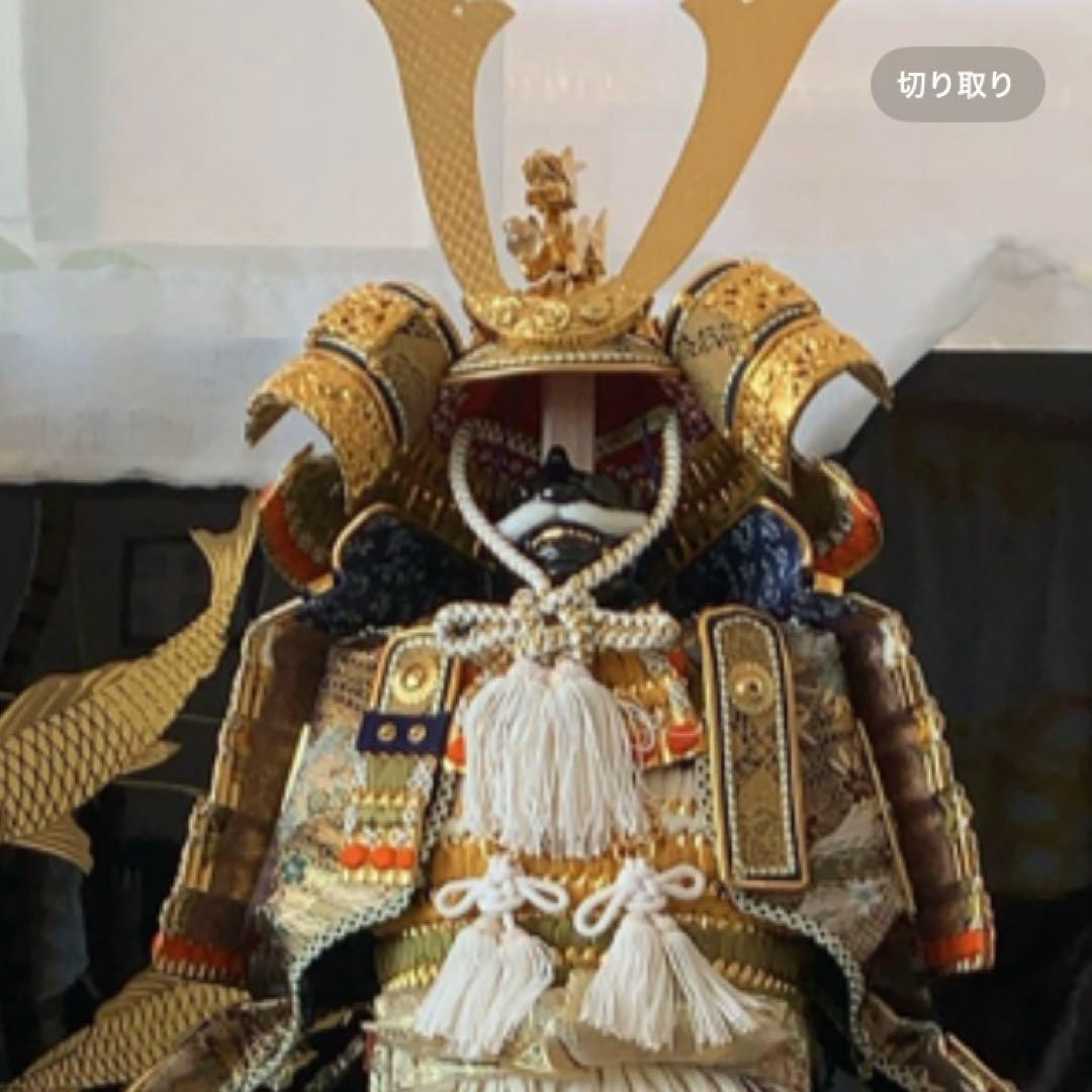 武蔵⭐︎ 5月人形　兜　屏風　土台付き⭐︎