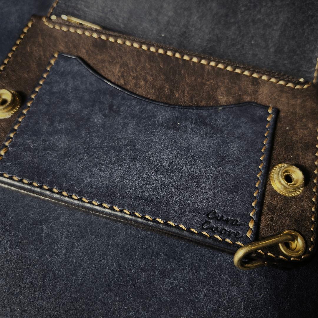 275ミドル　トラッカーウォレット イタリアンレザーMARGOT【NY&DB】