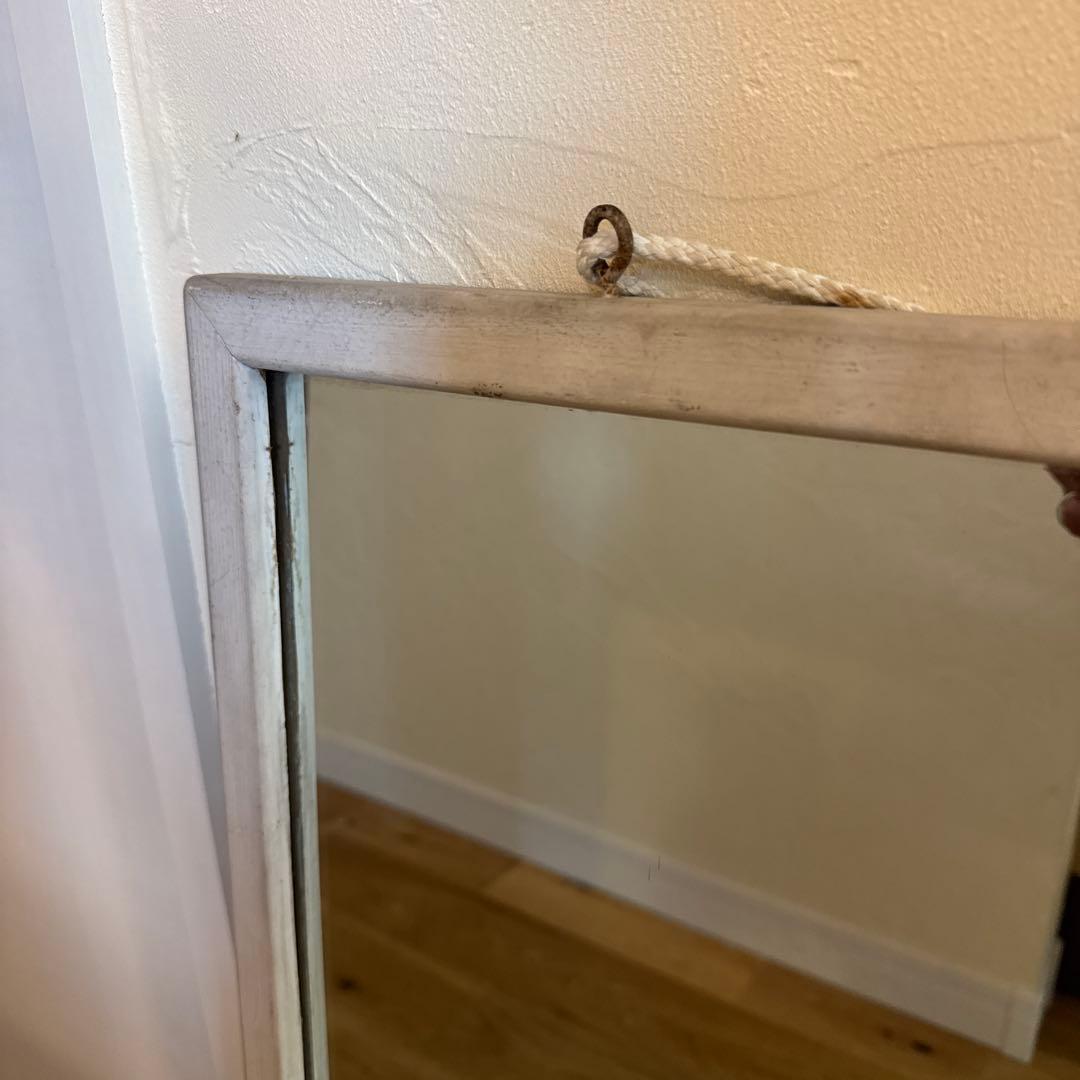 アメリカ軍 海軍 U.S.NAVY ウォールミラー シャビー アンティーク