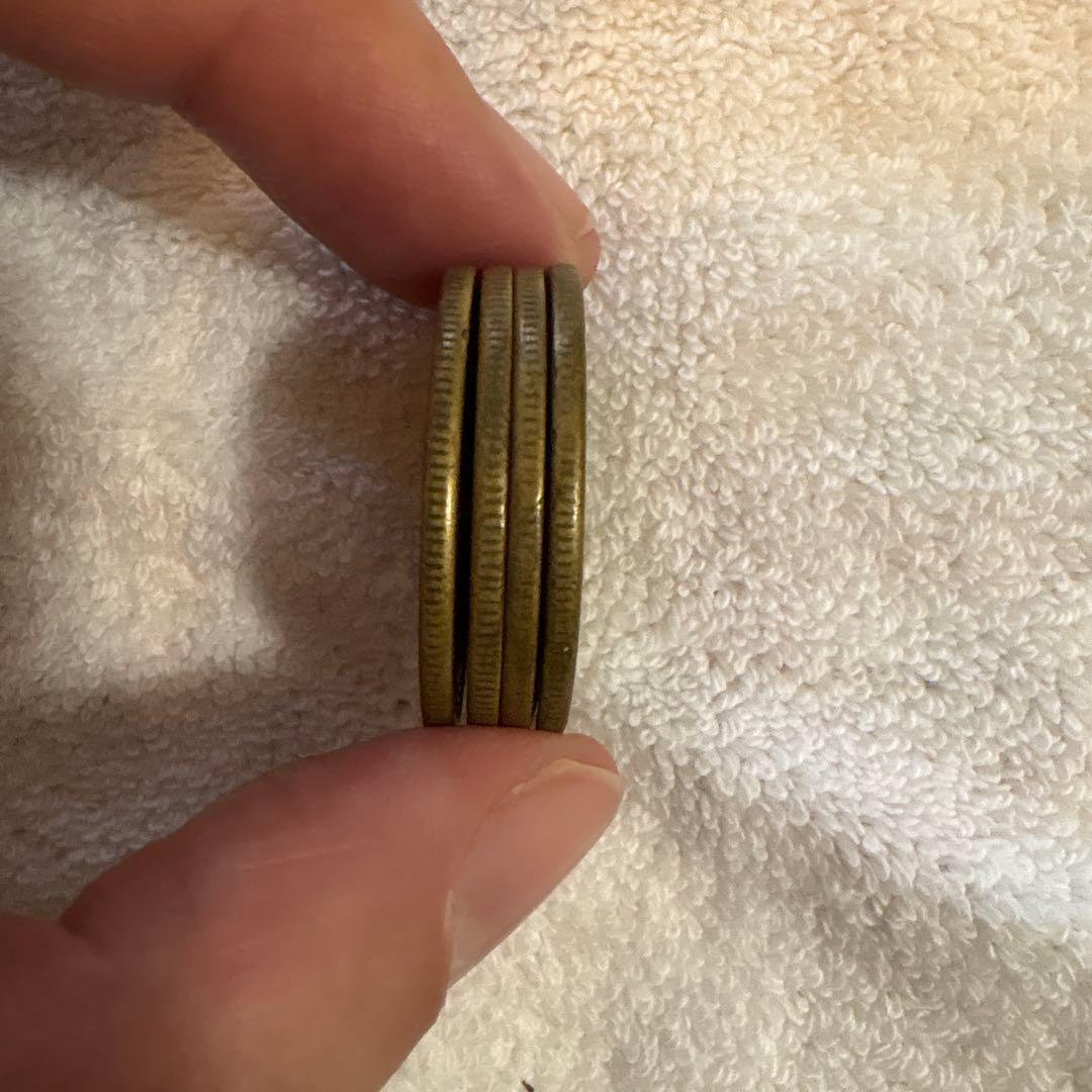 台湾　五角　民国43年(1954年) 旧貨幣 4枚セット