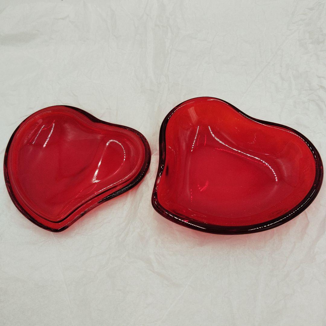 Tiffany エルサ・ペレッティ ハート ペーパーウェイト レッドクリスタル