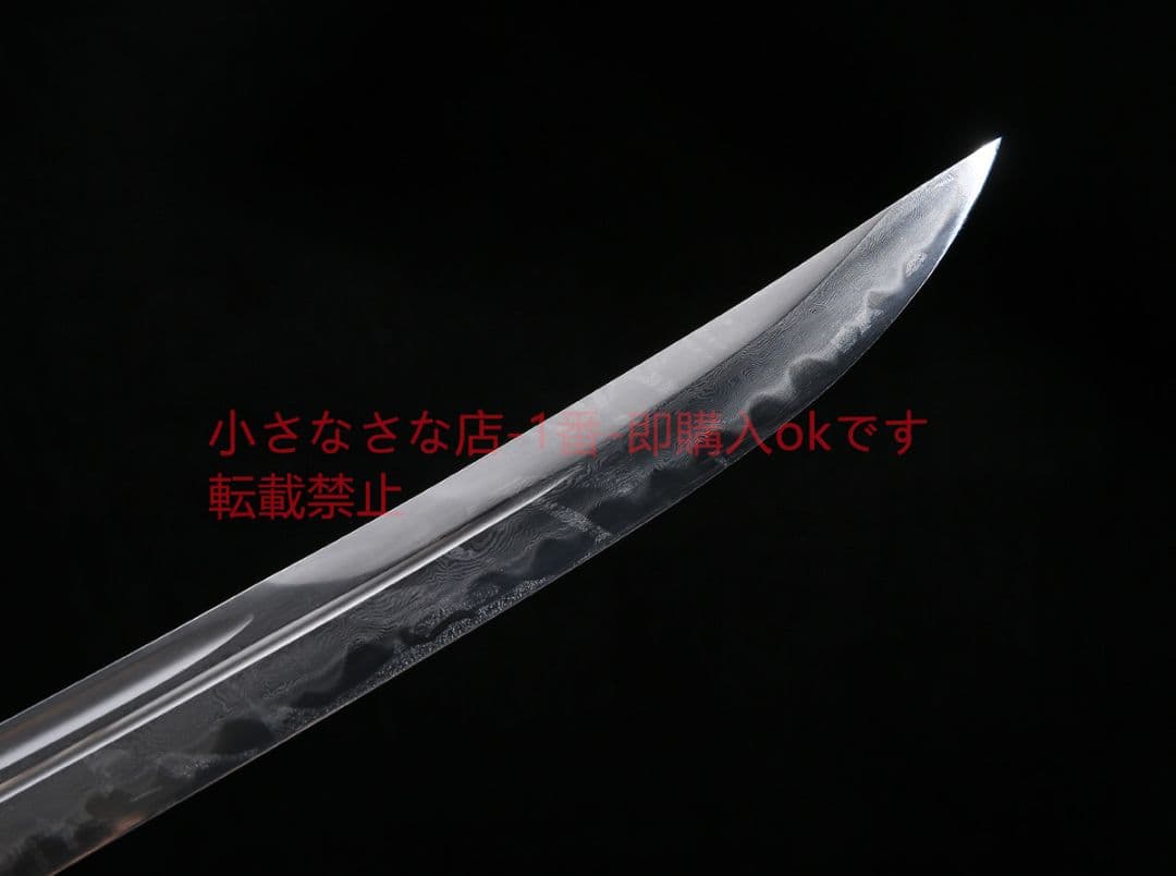 宝龍清刀黒白檀百錬文紋鋼 古兵器 武具 刀装具 日本刀 模造刀 居合刀