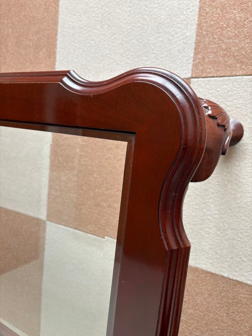 超美品　アメリカ家具定価20数万円、イーセンアーレン センター硝子テーブル、猫脚