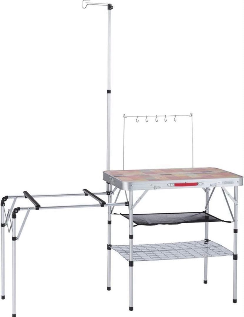 ⭐️Coleman アウトドアテーブル 折りたたみ式　2バーナー対応